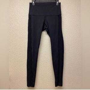 Lululemon Mesh Side Panel Black Leggings